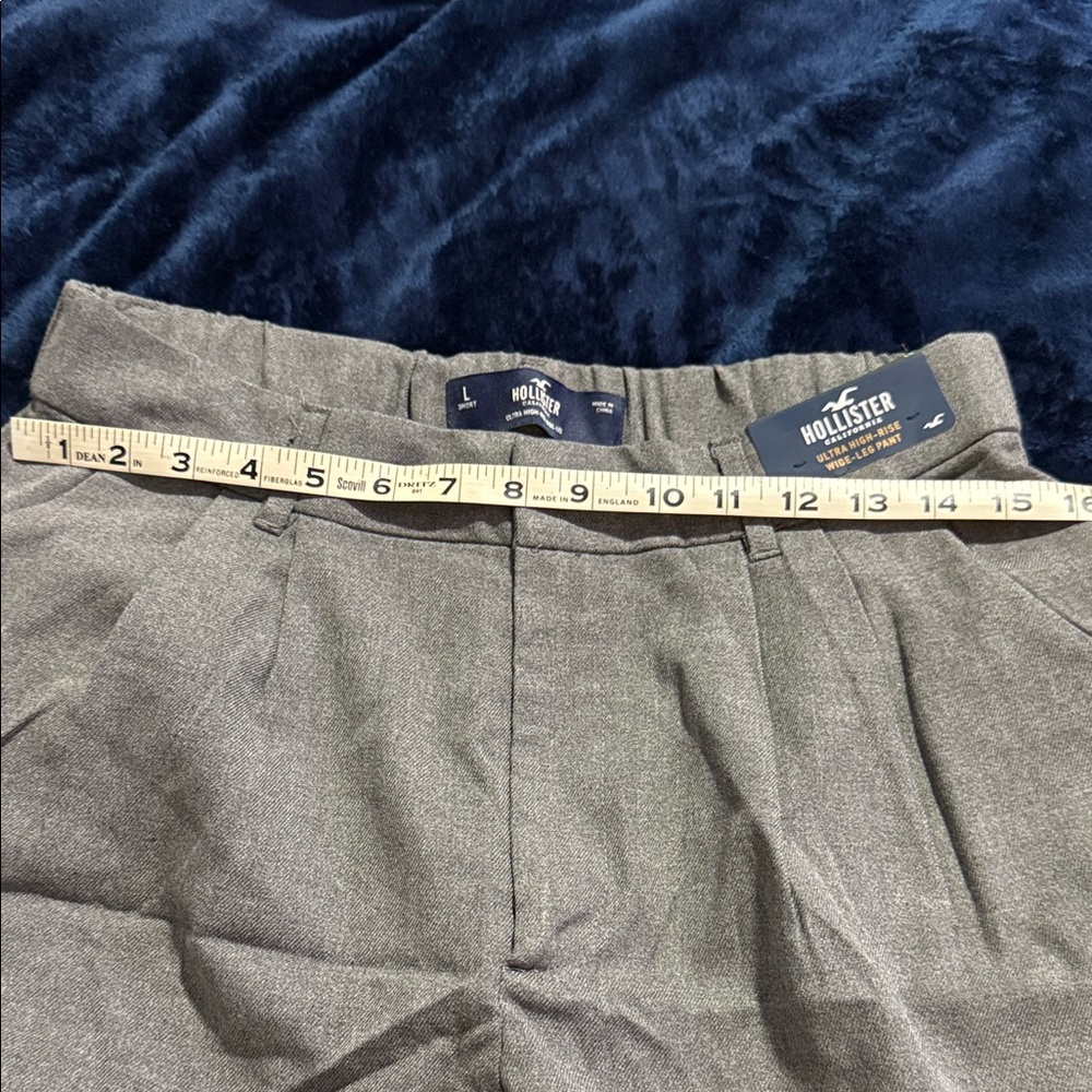 Hollister Charcoal Pleated Pants